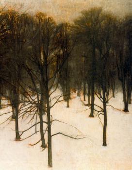 Vilhelm Hammershoi : Winter Landscape